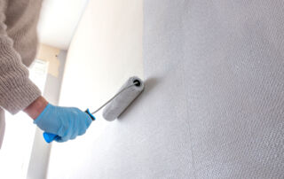 Vliesbehang schilderen.