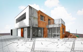 Een afbeelding met Vliesbehang op beton.