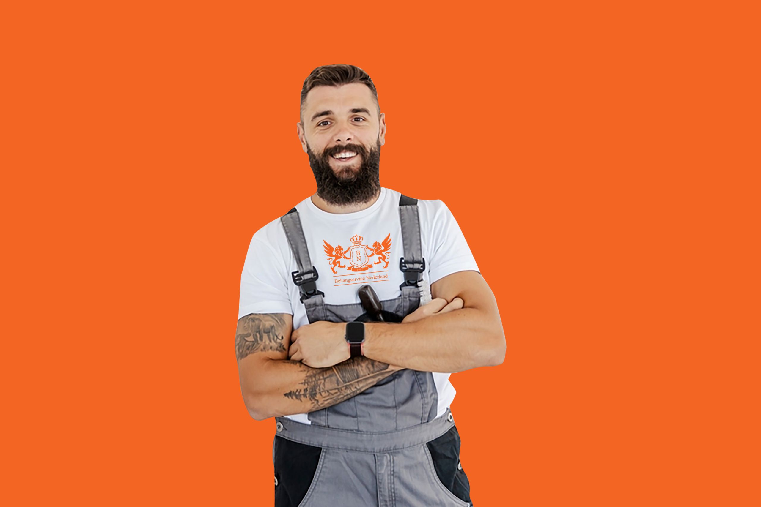 Vliesbehang aanbrengen inclusief schilderen